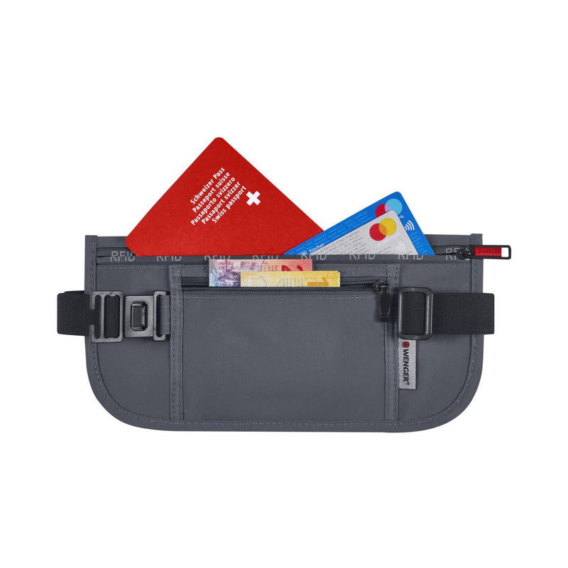 Cangurera de Seguridad RFID, Wenger, Color Gris, 611879